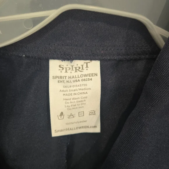 Spirit Halloween Navy Blue‎ Adult Jumpsuit Costume – Size Small/Medium - Picture 2 of 6